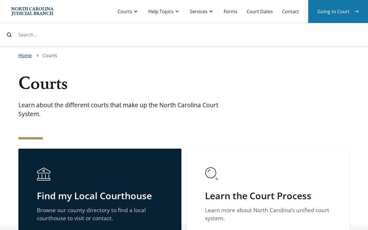 Edgecombe County court docket state court hierarchy