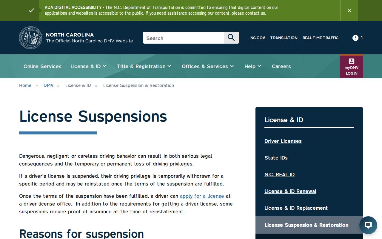 Edgecombe County traffic court records DMV failure to appear information