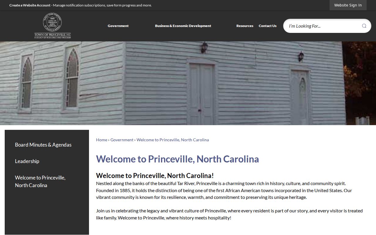 Princeville court docket town history and community context
